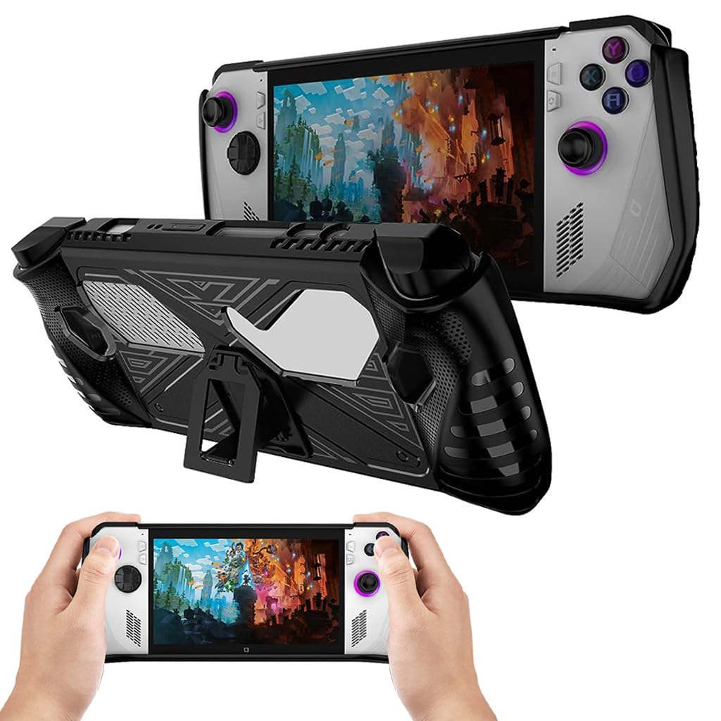 ZORBES Case for Rog Ally, TPU Case Anti-scratch TPU Cover for Rog Ally Protective Cover with Folding Kickstand, Non-Slip Protective Case Skin Cover for Rog Ally Game Handheld 2023, Not Included Rog Ally ZORBES Case for Rog Ally, TPU Case Anti-scratch TPU Cover for Rog Ally Protective Cover with Folding Kickstand, Non-Slip Protective Case Skin Cover for Rog Ally Game Handheld 2023, Not Included Rog Ally